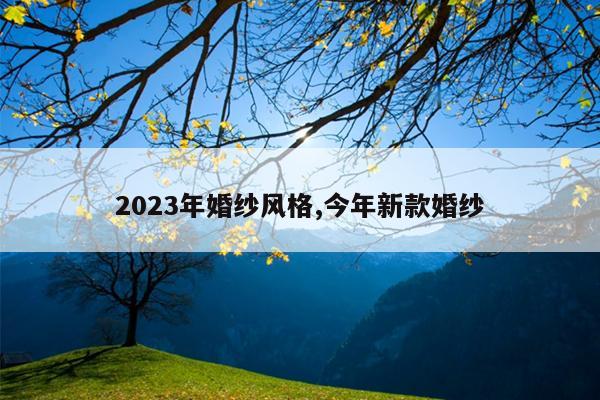 2023年婚纱风格,今年新款婚纱