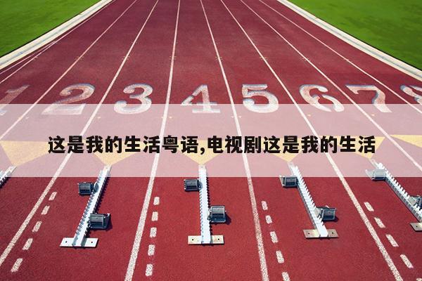 这是我的生活粤语,电视剧这是我的生活