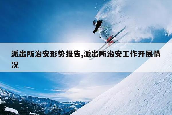 派出所治安形势报告,派出所治安工作开展情况
