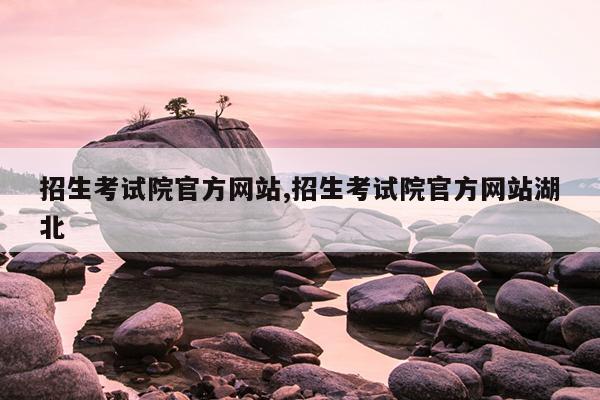 招生考试院官方网站,招生考试院官方网站湖北