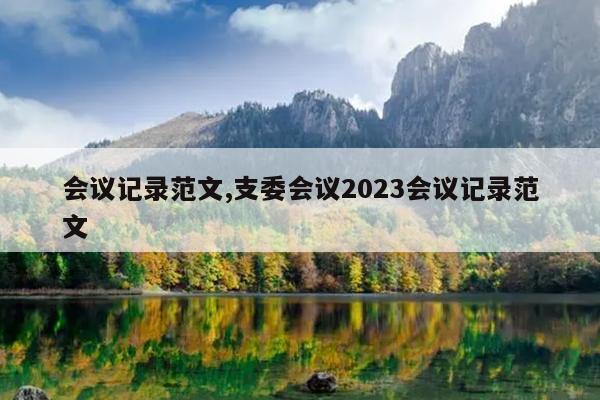 会议记录范文,支委会议2023会议记录范文