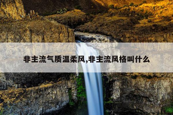 非主流气质温柔风,非主流风格叫什么