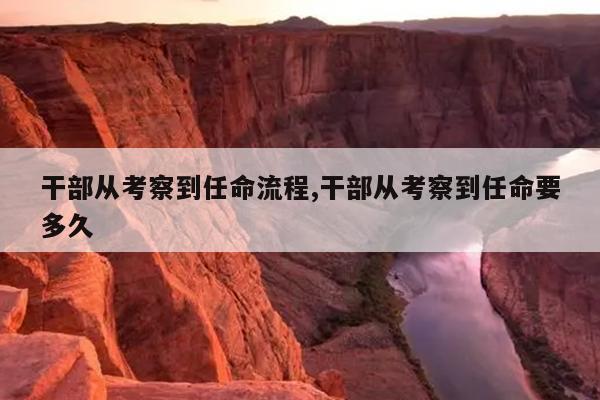 干部从考察到任命流程,干部从考察到任命要多久