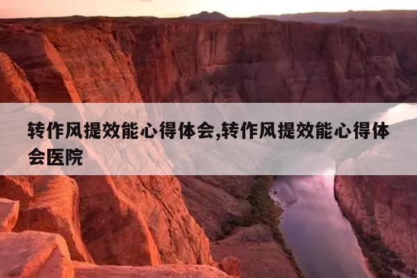转作风提效能心得体会,转作风提效能心得体会医院