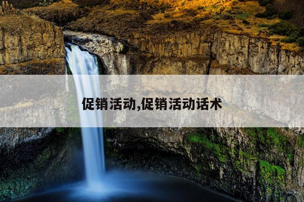 促销活动,促销活动话术