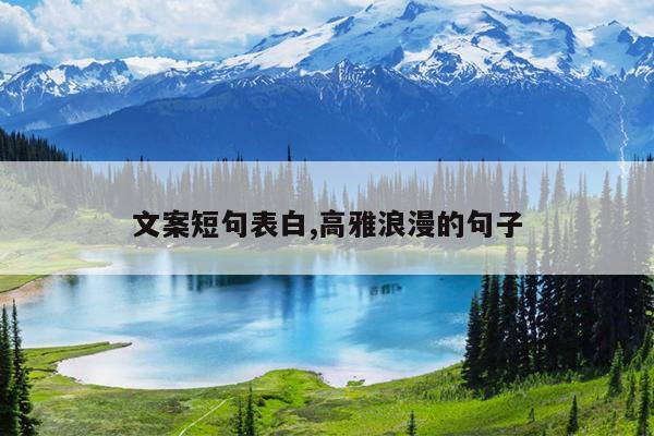 文案短句表白,高雅浪漫的句子