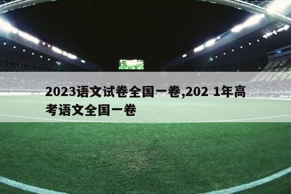 2023语文试卷全国一卷,202 1年高考语文全国一卷