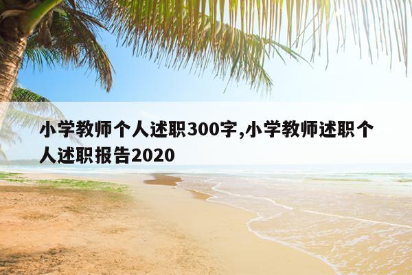 小学教师个人述职300字,小学教师述职个人述职报告2020