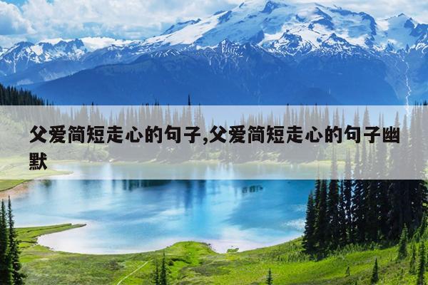 父爱简短走心的句子,父爱简短走心的句子幽默