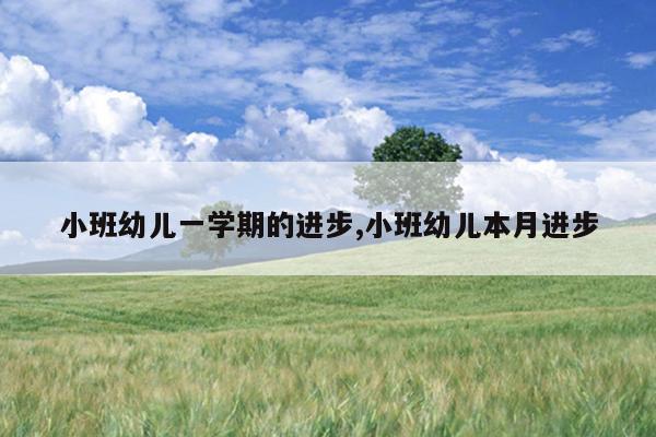小班幼儿一学期的进步,小班幼儿本月进步
