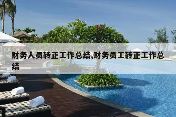财务人员转正工作总结,财务员工转正工作总结