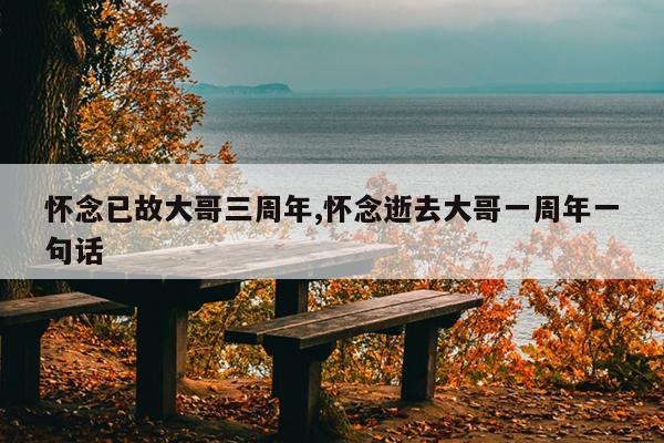 怀念已故大哥三周年,怀念逝去大哥一周年一句话
