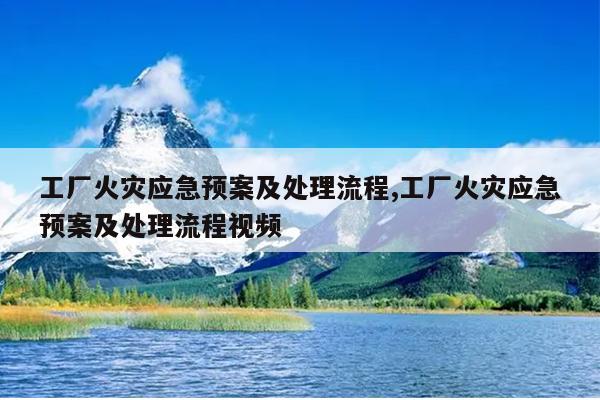 工厂火灾应急预案及处理流程,工厂火灾应急预案及处理流程视频