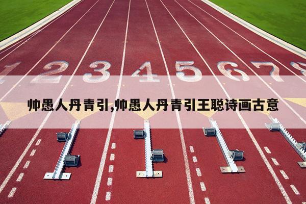 帅愚人丹青引,帅愚人丹青引王聪诗画古意