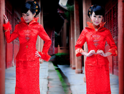 新娘穿上中式礼服后的几点禁忌