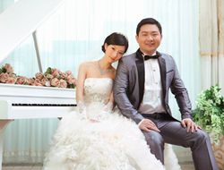 短发新娘怎么打造韩式婚纱照