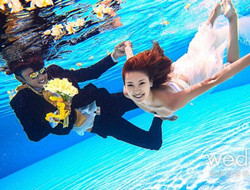 人身安全是第一位 水下婚纱照拍摄注意事项