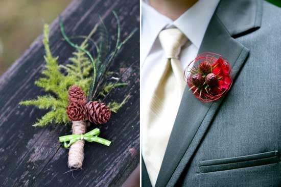 新郎胸花巧搭配 17款不同风格冬季胸花推荐