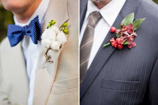 新郎胸花巧搭配 17款不同风格冬季胸花推荐