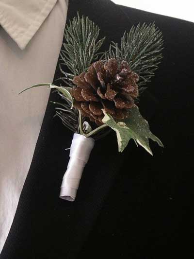 新郎胸花巧搭配 17款不同风格冬季胸花推荐