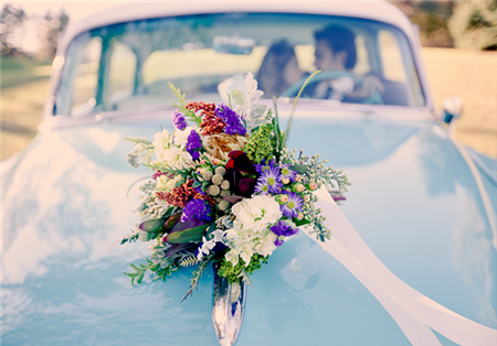 婚车装饰,婚车用花,婚车挑选
