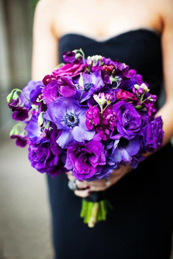 紫色手捧花图片,新娘手捧花图片