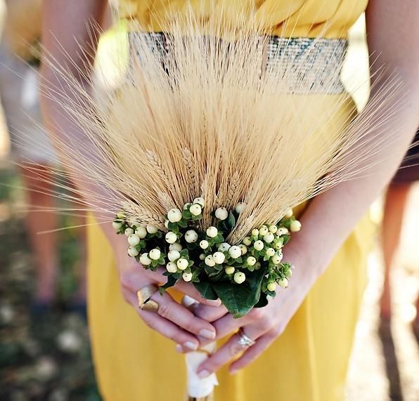 麦穗手捧花,新娘手捧花图片