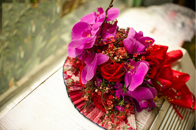 扇子手捧花,手捧花图片