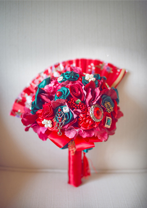 扇子手捧花,手捧花图片
