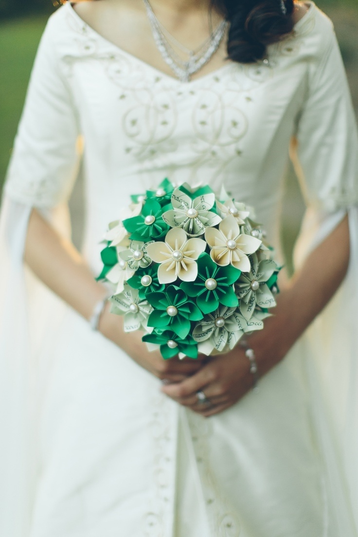 纸质新娘手捧花,新娘手捧花图片