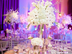 婚礼布置的艺术 婚宴桌花装饰