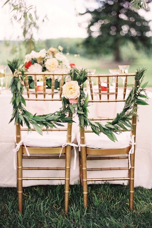 婚礼椅背装饰,婚礼现场布置图片