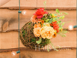 打造专属于你们自己的婚礼背景墙布置 婚礼花球