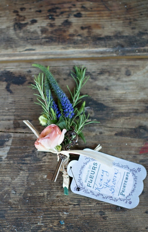 钥匙装的饰新郎胸花,新郎胸花图片