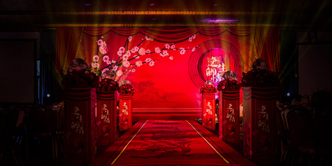 户外中式婚礼图片 最浓郁的中国风味婚礼