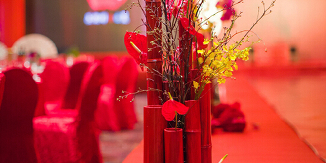 户外中式婚礼图片 最浓郁的中国风味婚礼