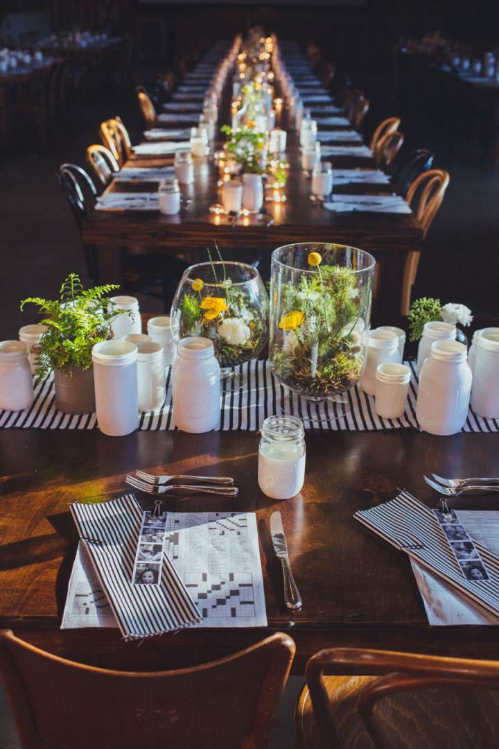 婚宴餐桌,森系婚宴餐桌图片