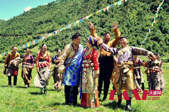 感受少数民族藏式婚礼幸福瞬间