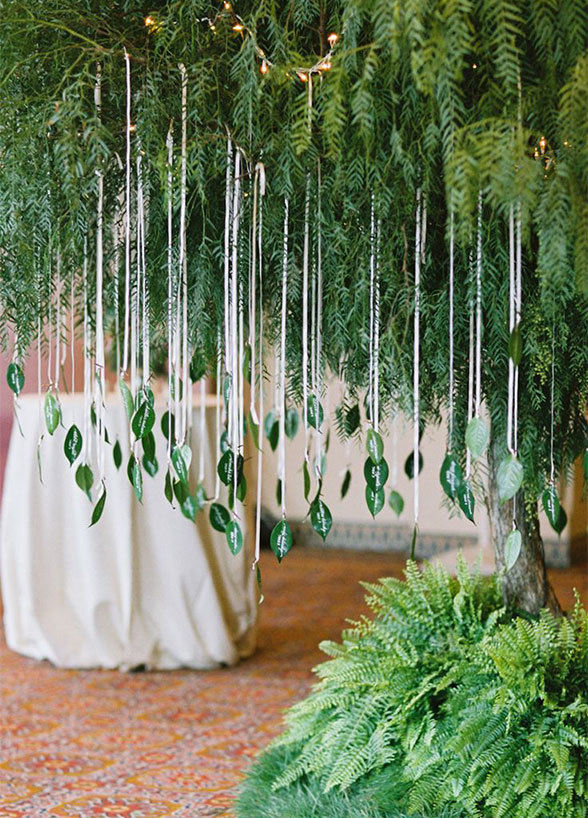 婚礼绿叶装饰,婚礼装饰,婚礼现场布置