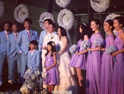 王中磊和爱妻补办婚礼携儿女婚礼现场众明星到场