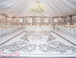 白色魔力，搭配优雅设计，一场质感简约的婚礼场景摄影