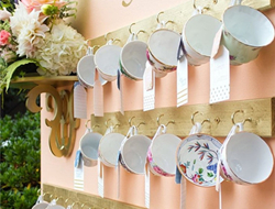 浪漫一杯有爱主题婚礼上的茶杯装饰欣赏