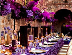举办一场神秘的婚礼 紫色婚礼策划方案细节