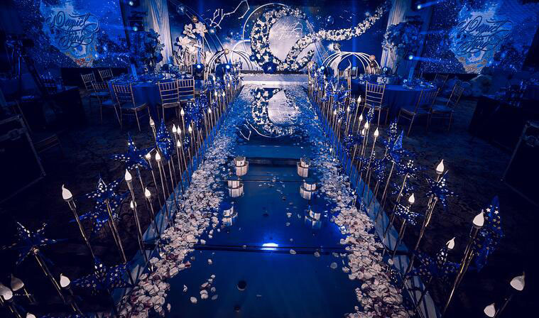 星空主题婚礼布置,星空婚礼