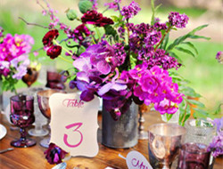 浪漫而优雅的紫色主题婚礼图片