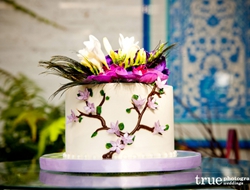 甜蜜唯美漂亮的婚礼主题蛋糕