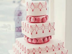 精致的小型婚礼蛋糕唯美典雅婚礼蛋糕