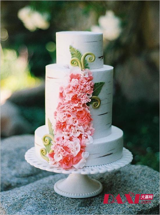 dessert, floral, cake stand, flowers, cake, modern, multi-tier, round, real, boho, cakes, best, of, tiered