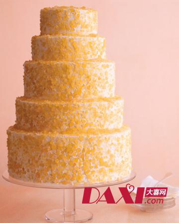 Crushed Candy Wedding Cake