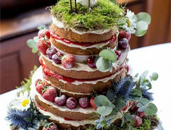 独具创新的浪漫元素 翻糖婚礼蛋糕图片